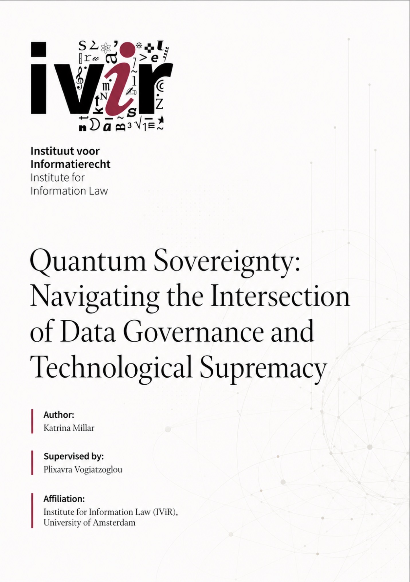 Quantum Sovereignty: Navigating the Intersection of Data Governance and Technological Supremacy